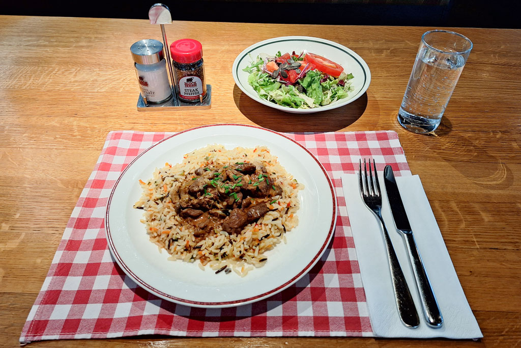 Rindergeschnetzeltes Stroganoff